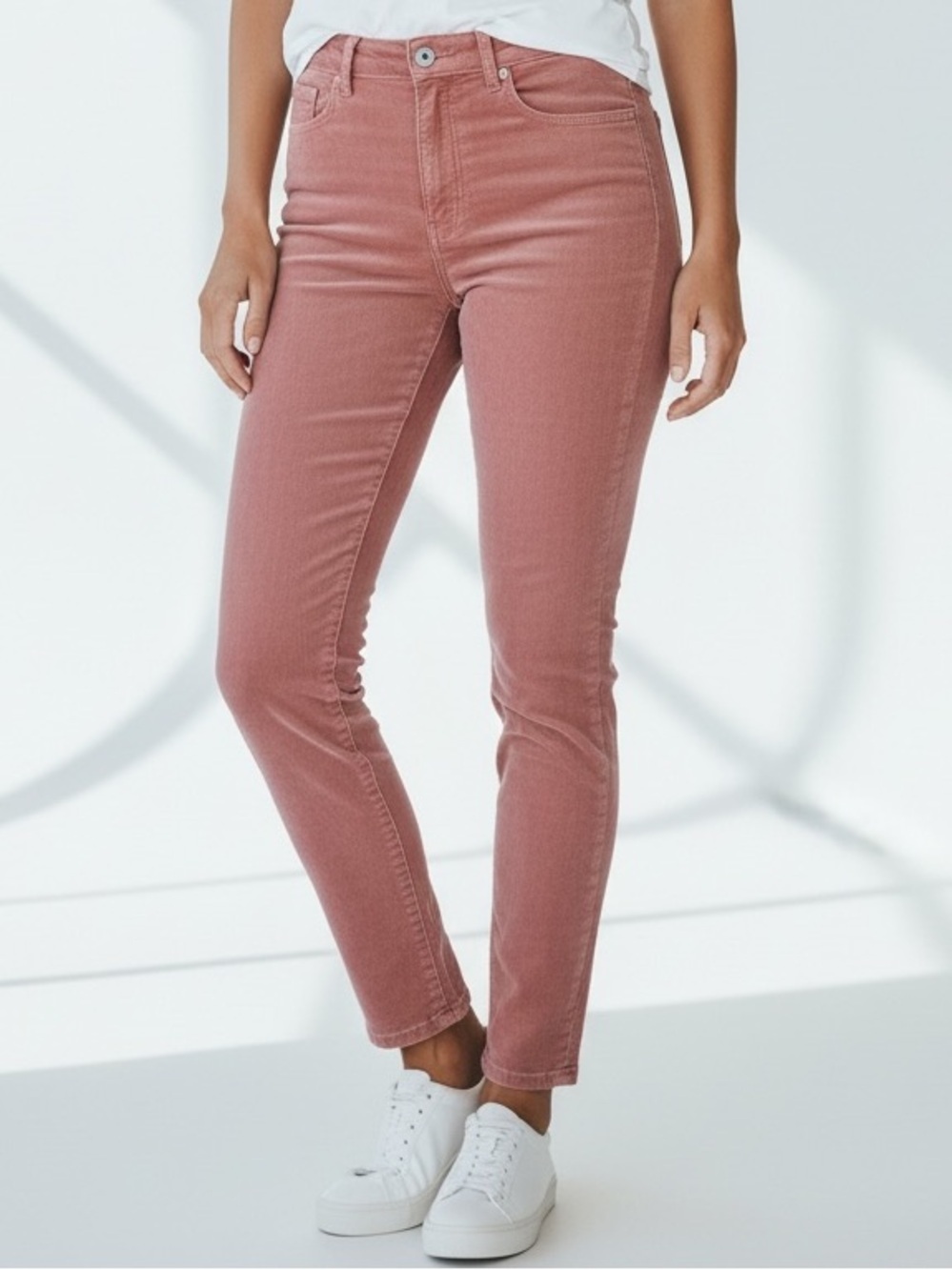 LOFT Made & Loved Micro Corduroy High Waist Skinny Pants